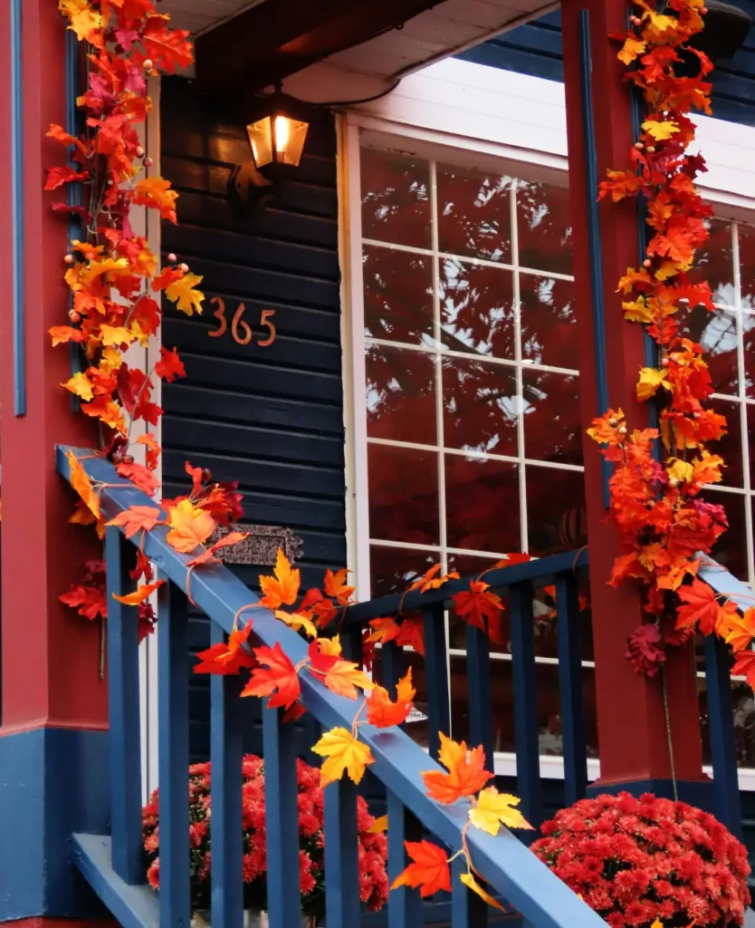 Guirlande de feuilles d'automne