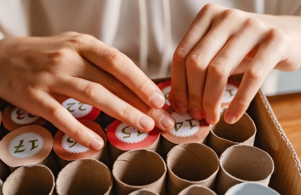 Etape 2 du DIY Calendrier de l'Avent