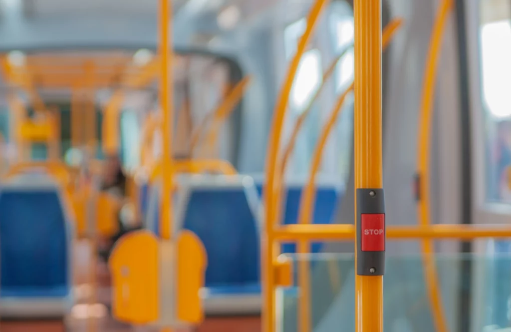 Intérieur d'un tram