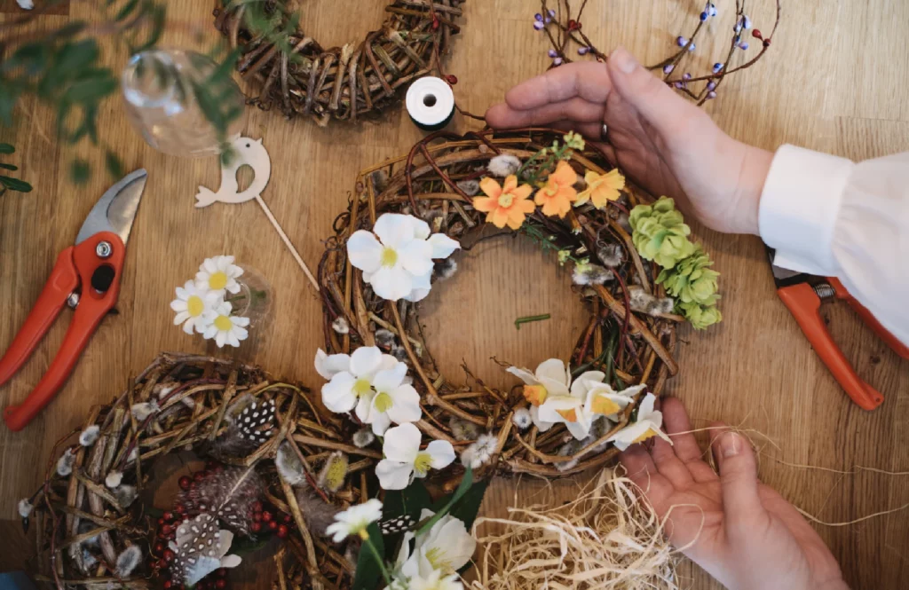 Décoration végétale pour Pâques faite soi-même