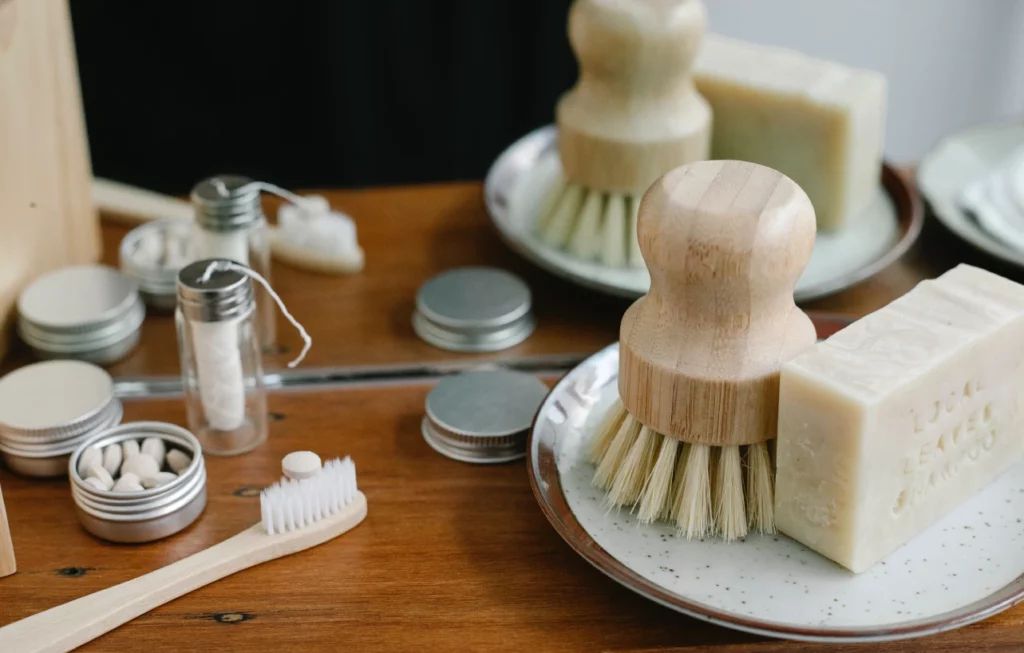 Trousse de toilette de voyage zéro déchet